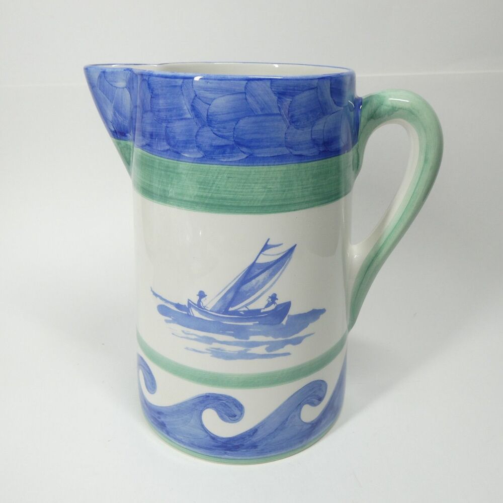 Villeroy & Boch Blue Waves Pitcher 68oz FLAW CRACKED